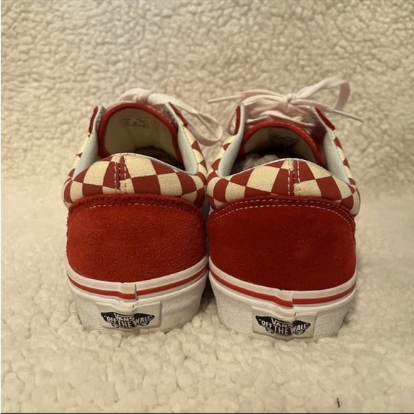 Old Skool Red Checkerboard Vans Mens 7.5 - Picture 3 of 6
